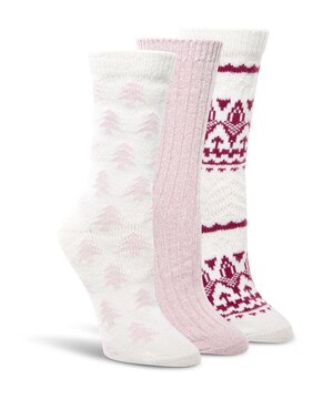 Chaussettes en feutre taupé dans une boîte cadeau pour femmes, Denver Hayes, paquet de 3 paires