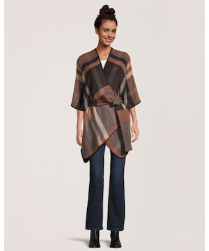 Denver Hayes Women's Self Tie Shawl Ruana