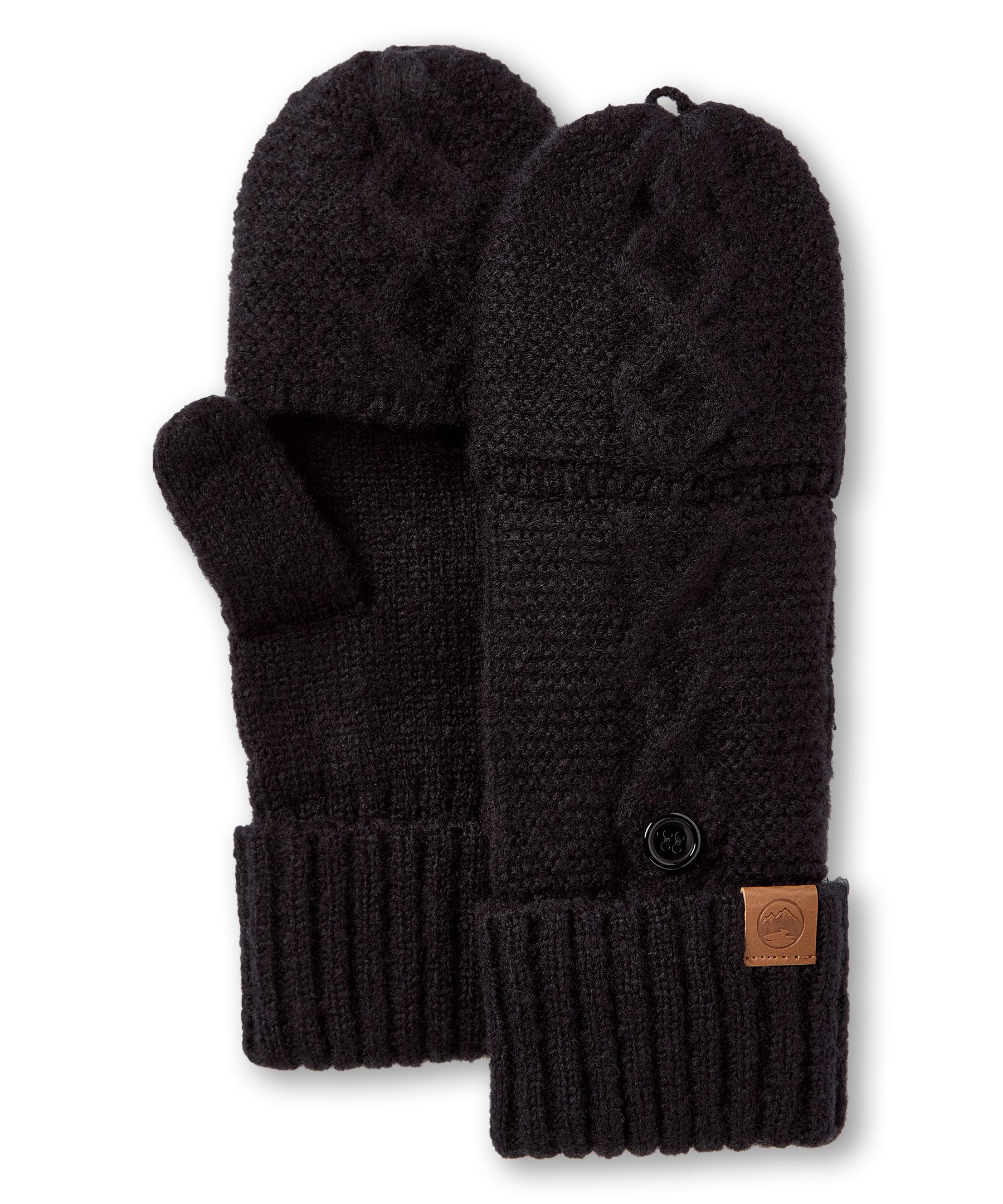 Mitaines rabattables en tricot pour femmes, Heritage, WindRiver