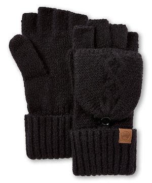 Mitaines rabattables en tricot pour femmes, Heritage, WindRiver