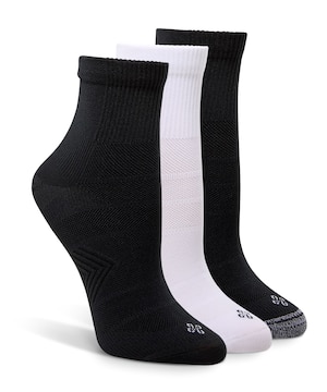 Shambhala Women's 3 pk Sport Performance Nylon Quarter Cut Socks