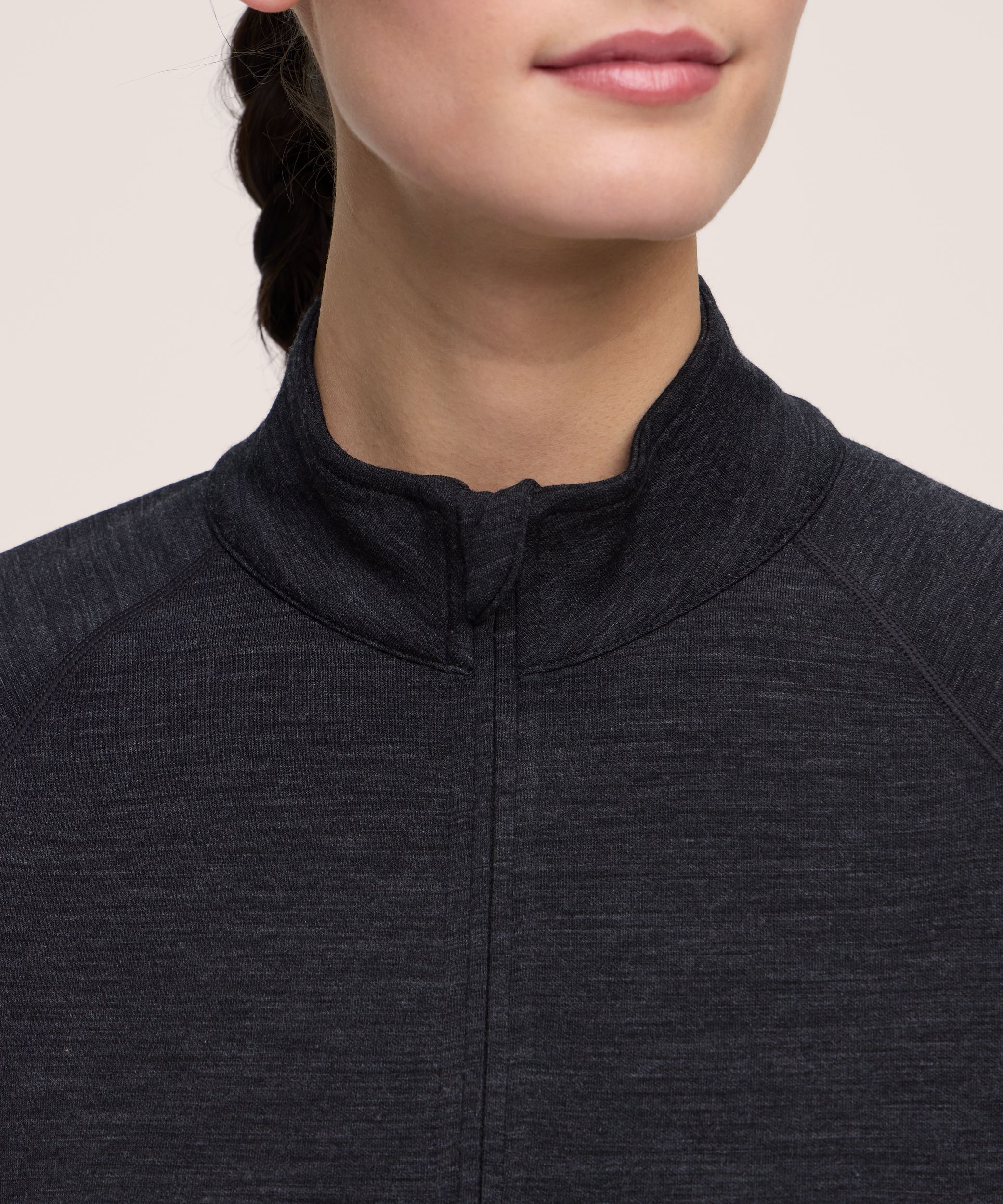 WindRiver Women's T-Max Merino Wool Blend Mock Neck Zip Top