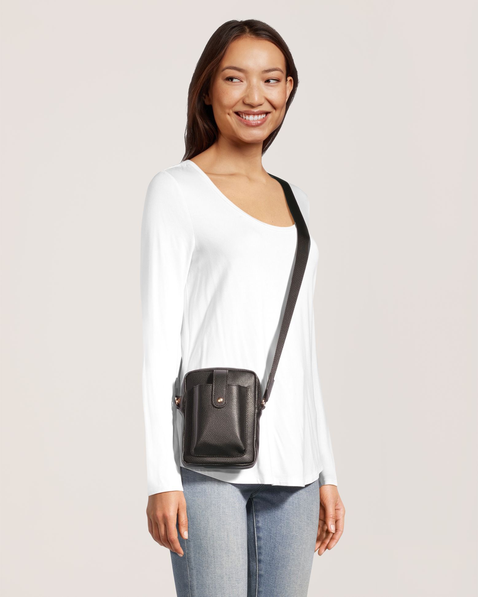 Sac à bandoulière avec étui pour écouteurs, pour femmes, Denver Hayes