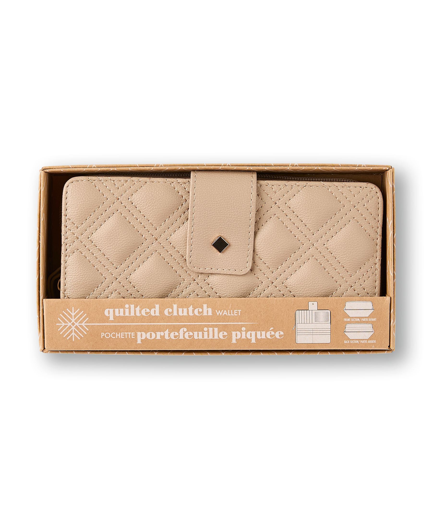 Denver Hayes Women's Wallet with Tab Flap and Back Zip