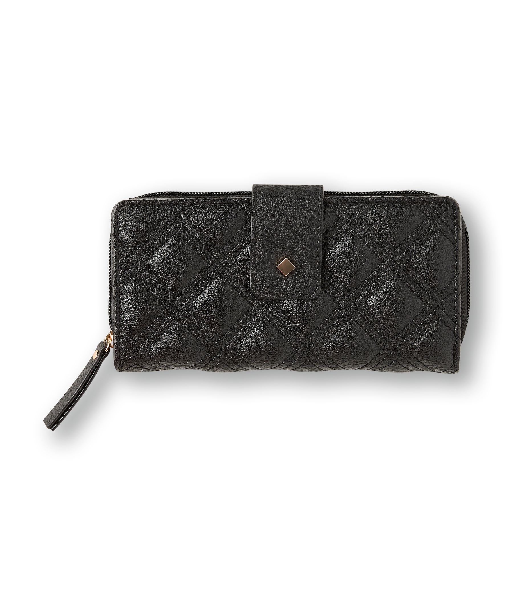 Denver Hayes Women's Wallet with Tab Flap and Back Zip