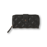 Denver Hayes Women's Wallet with Tab Flap and Back Zip Front_Flat