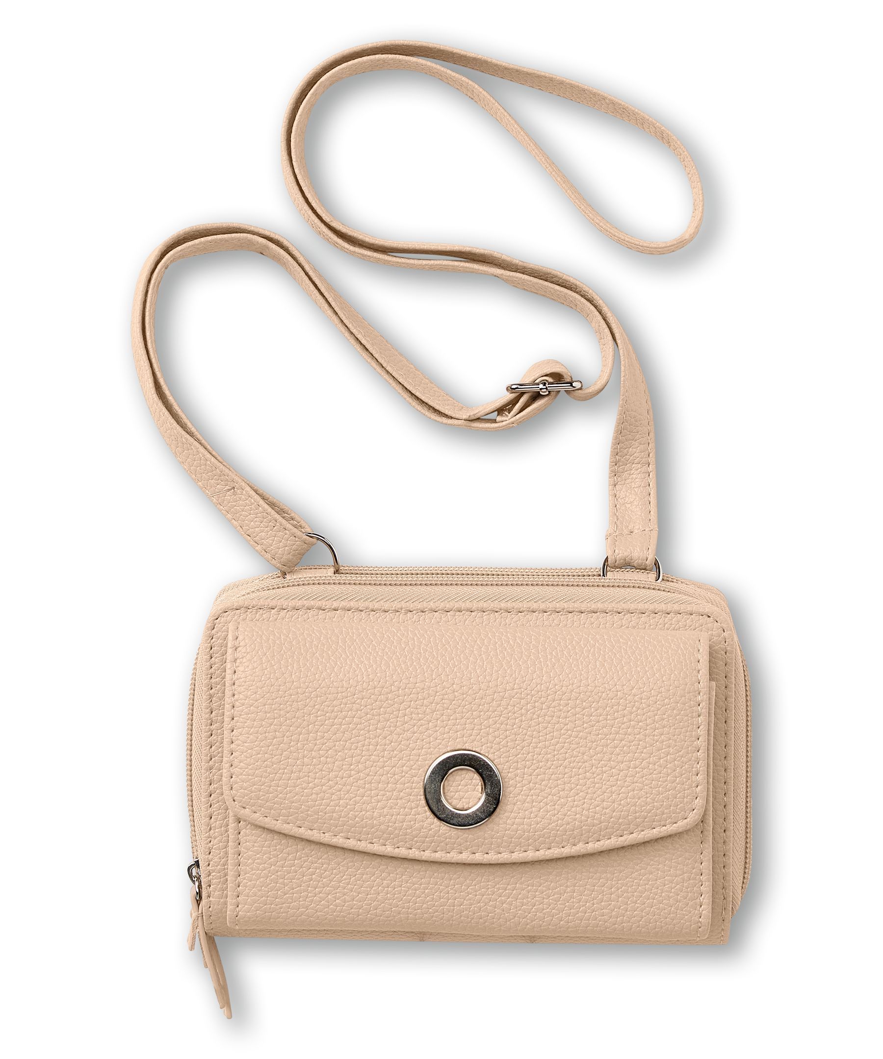 Denver Hayes Women's Double Zip Around String Wallet