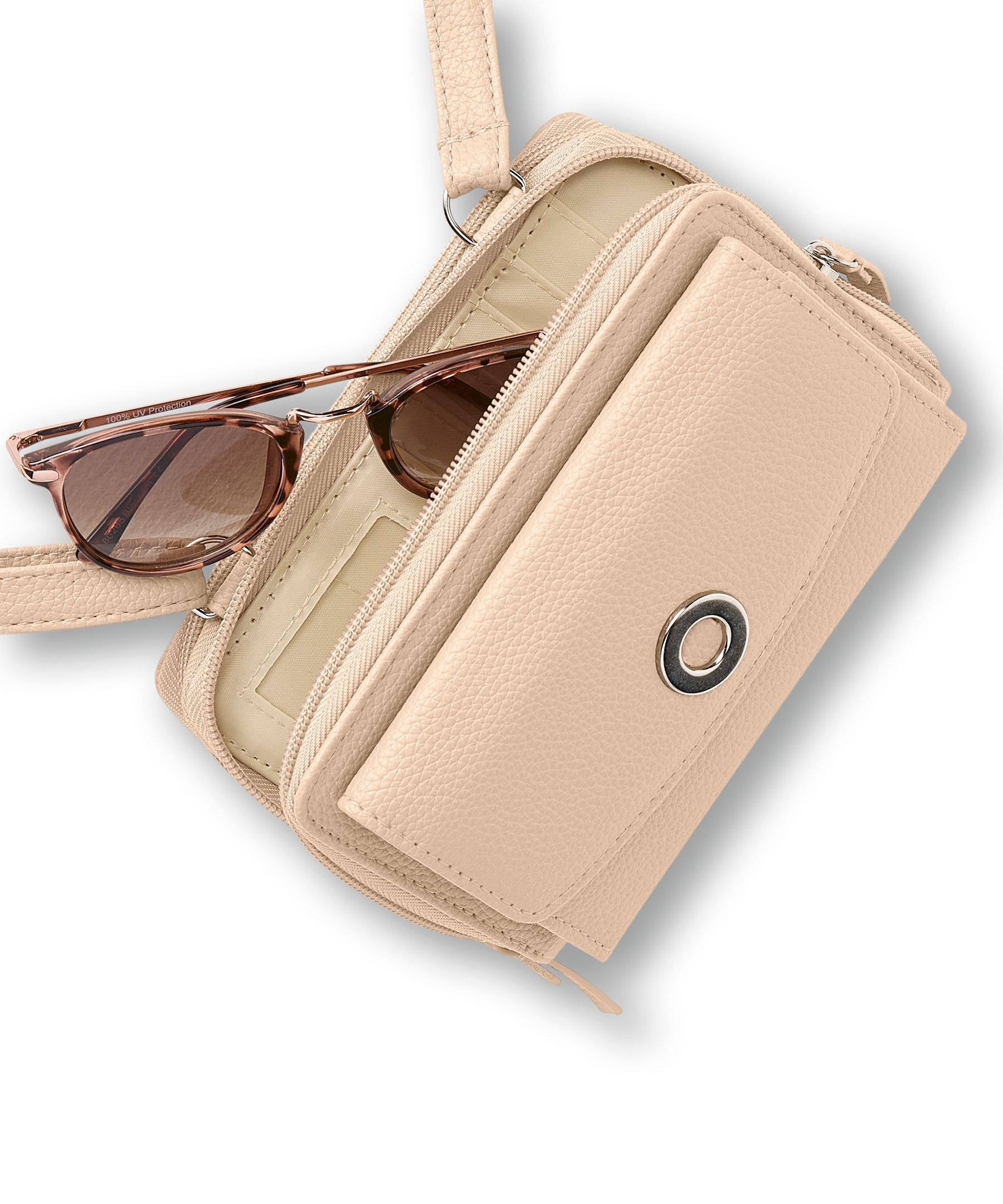 Denver Hayes Women's Double Zip Around String Wallet