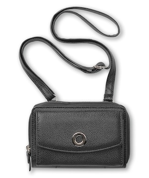 Denver Hayes Women's Double Zip Around String Wallet