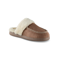 Denver Hayes Women's Microsuede Mule Slippers Front_Three_Fourths_Angled_Right