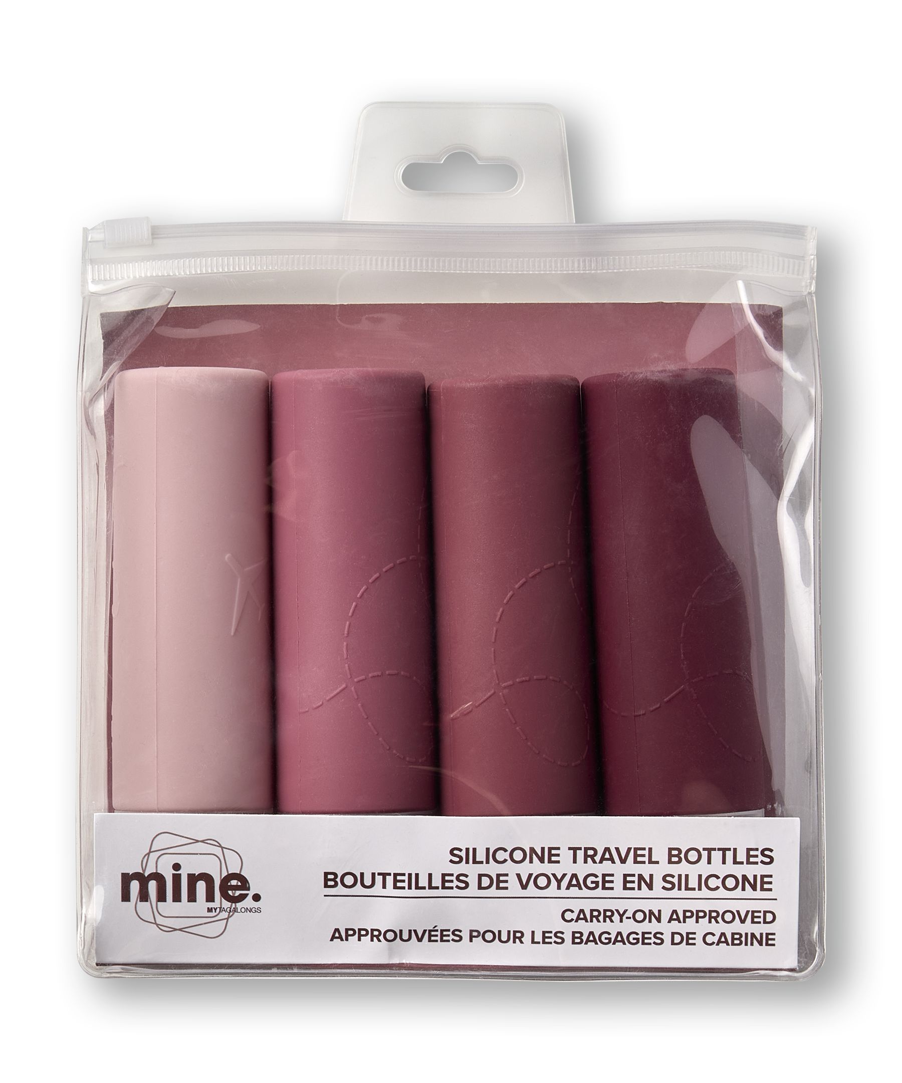 Mytagalongs Women's Mine Set Of 4 Silicone Travel Bottles