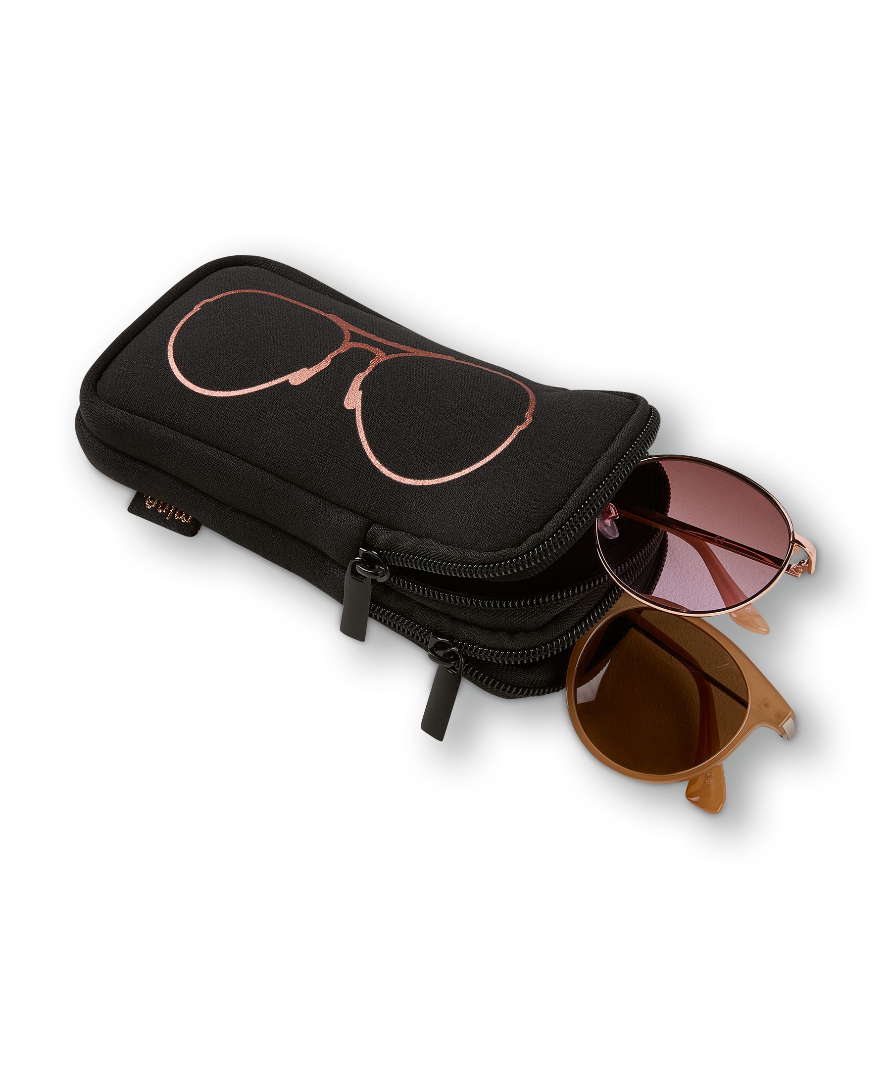 Mytagalongs Women's Mine Double Eyeglass Case Pouch