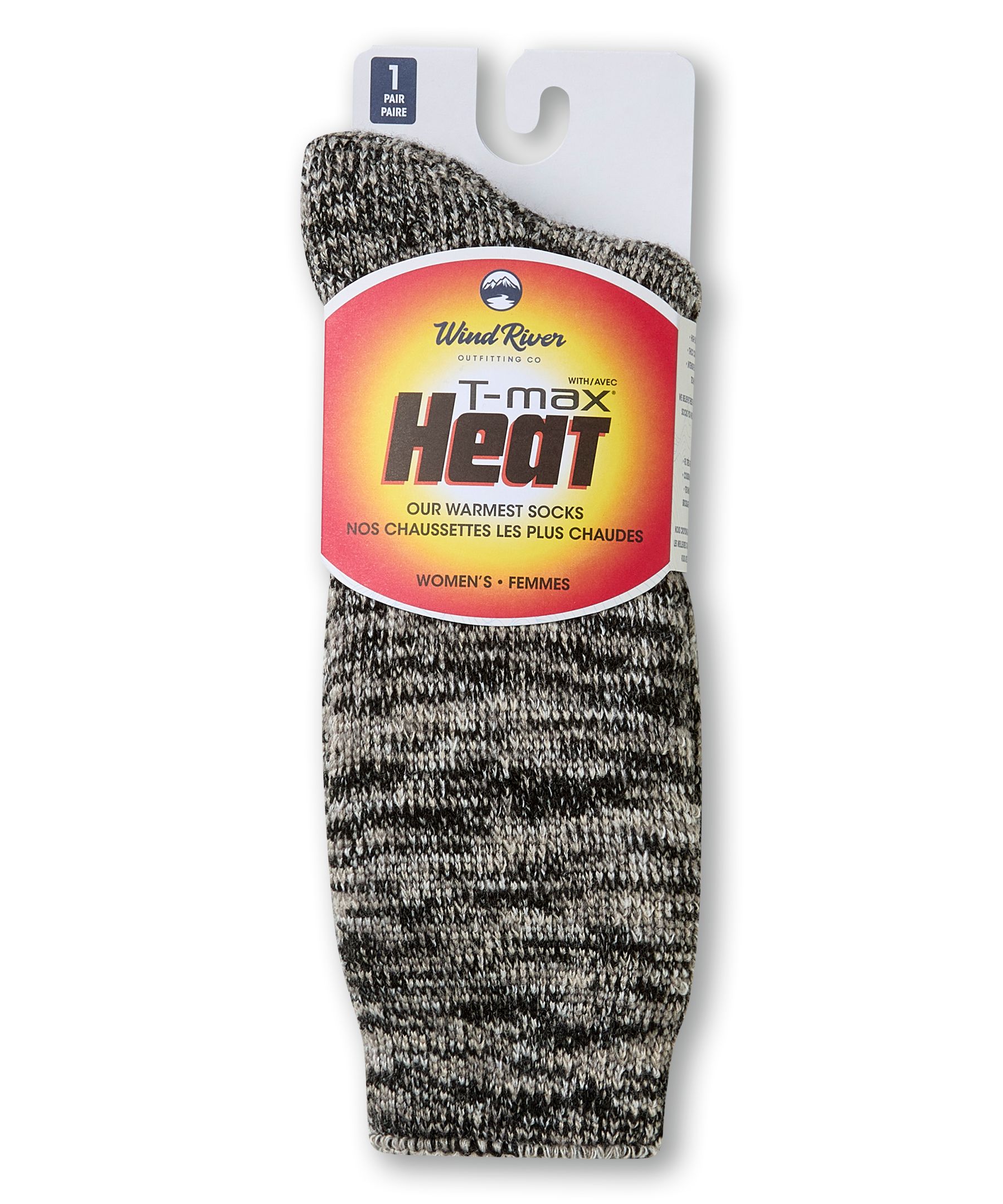 Chaussettes torsadées T-Max Heat en quatre couleurs pour femmes, WindRiver