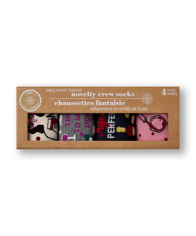 Denver Hayes Women's 4 pk Novelty Socks Gift Box