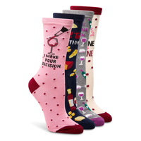 Denver Hayes Women's 4 pk Novelty Socks Gift Box