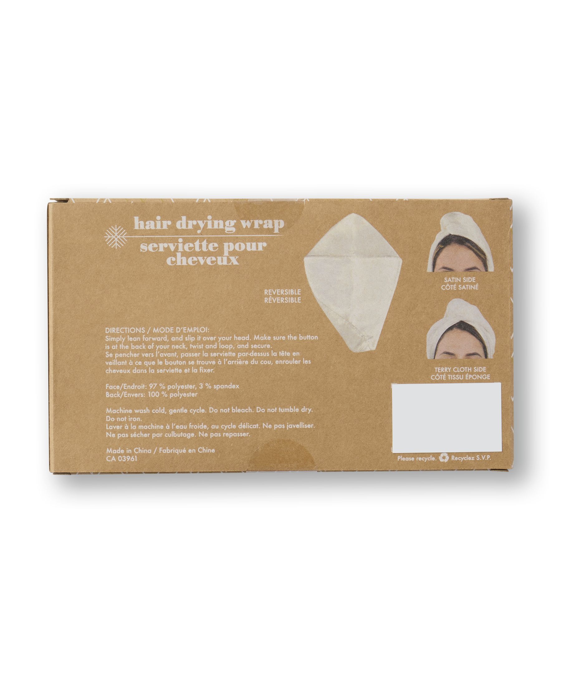 Denver Hayes Reversible Hair Drying Wrap