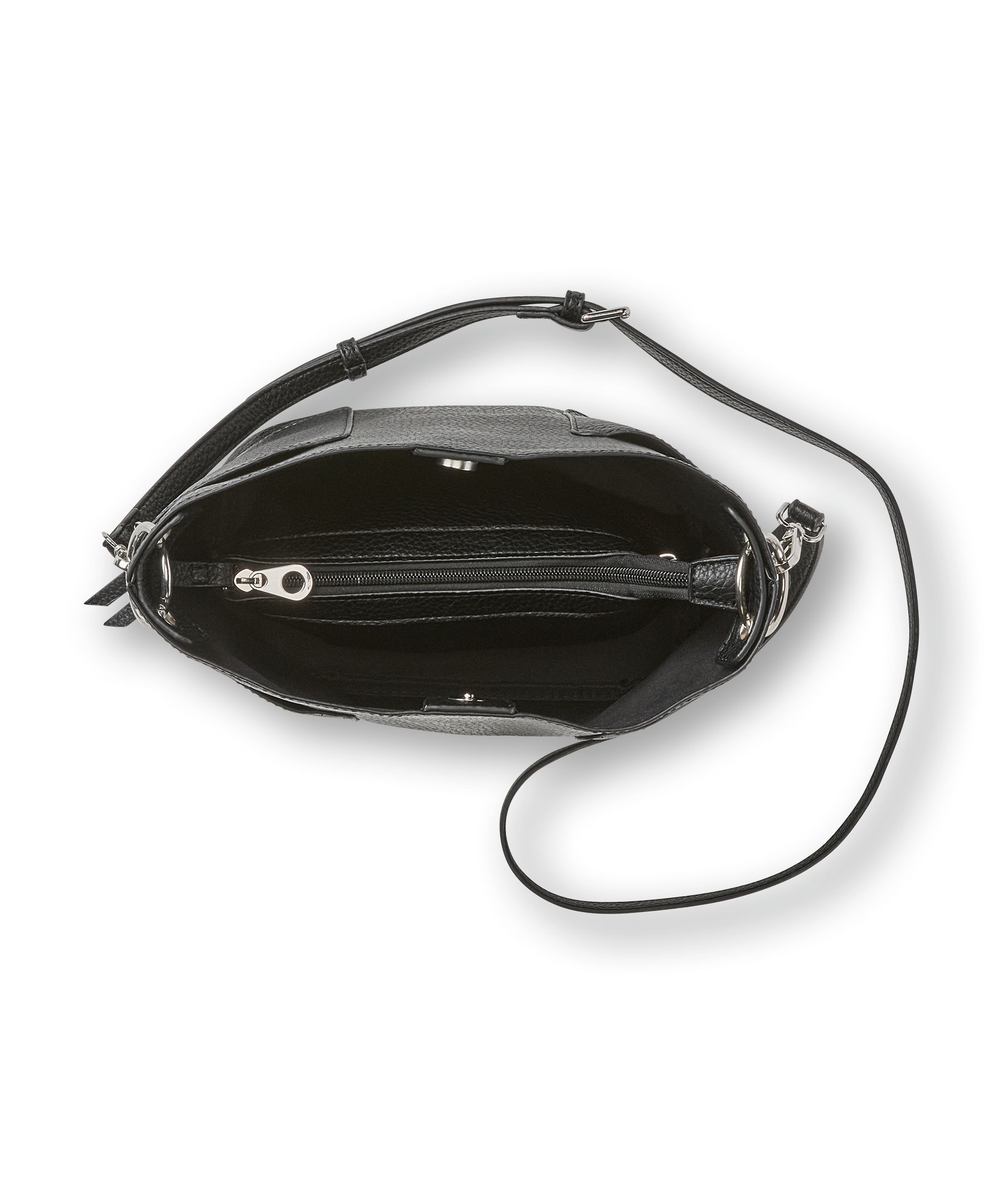 Denver Hayes Women's Baggiesue Crossbody Bag with Inside Pouch