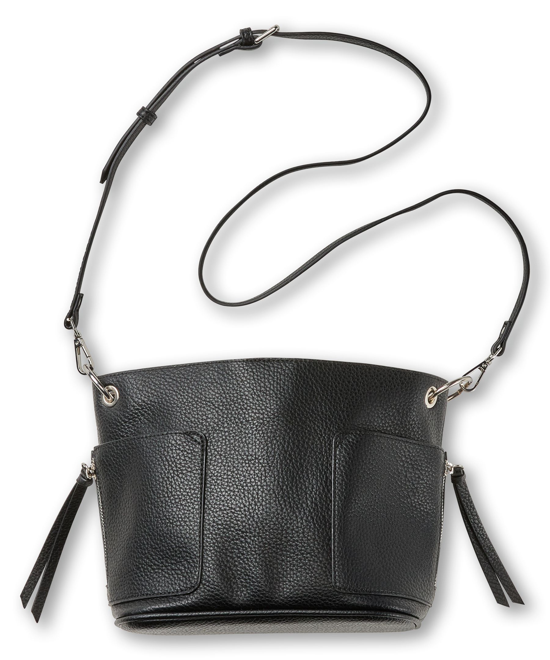 Denver Hayes Women's Baggiesue Crossbody Bag with Inside Pouch