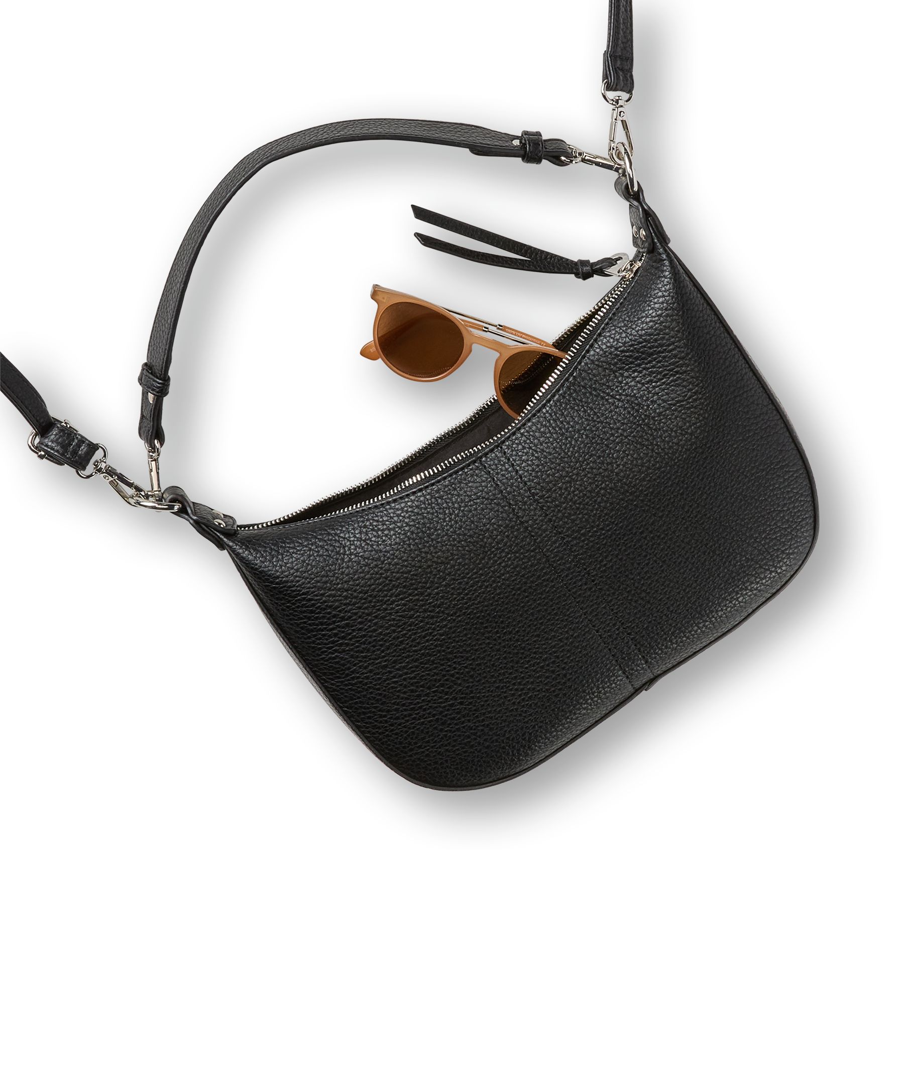 Denver Hayes Women's Half-Moon Dual Strap Shoulder Bag