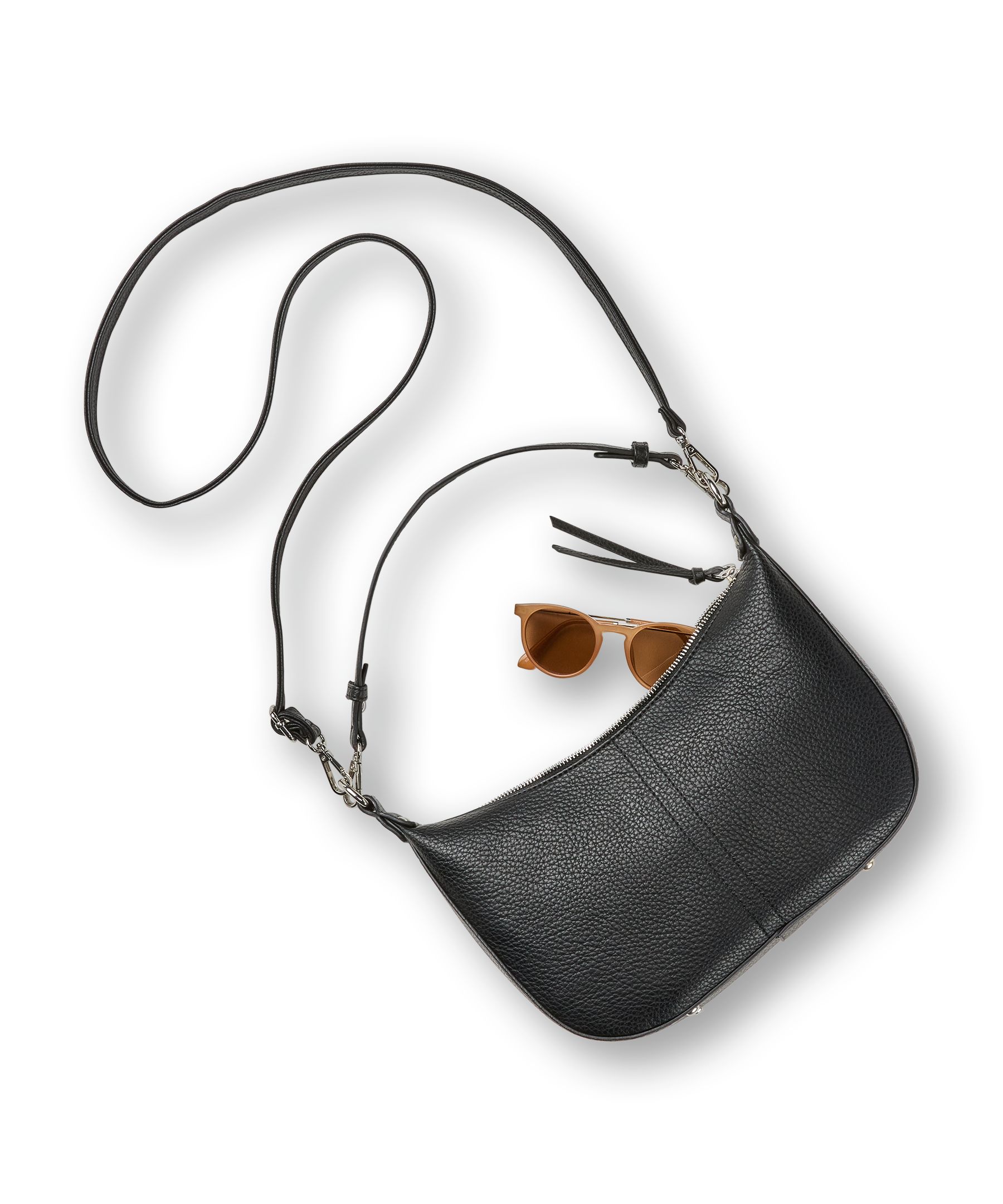 Denver Hayes Women's Half-Moon Dual Strap Shoulder Bag