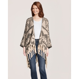 Denver Hayes Women's Fringed Ruana Front_Flat
