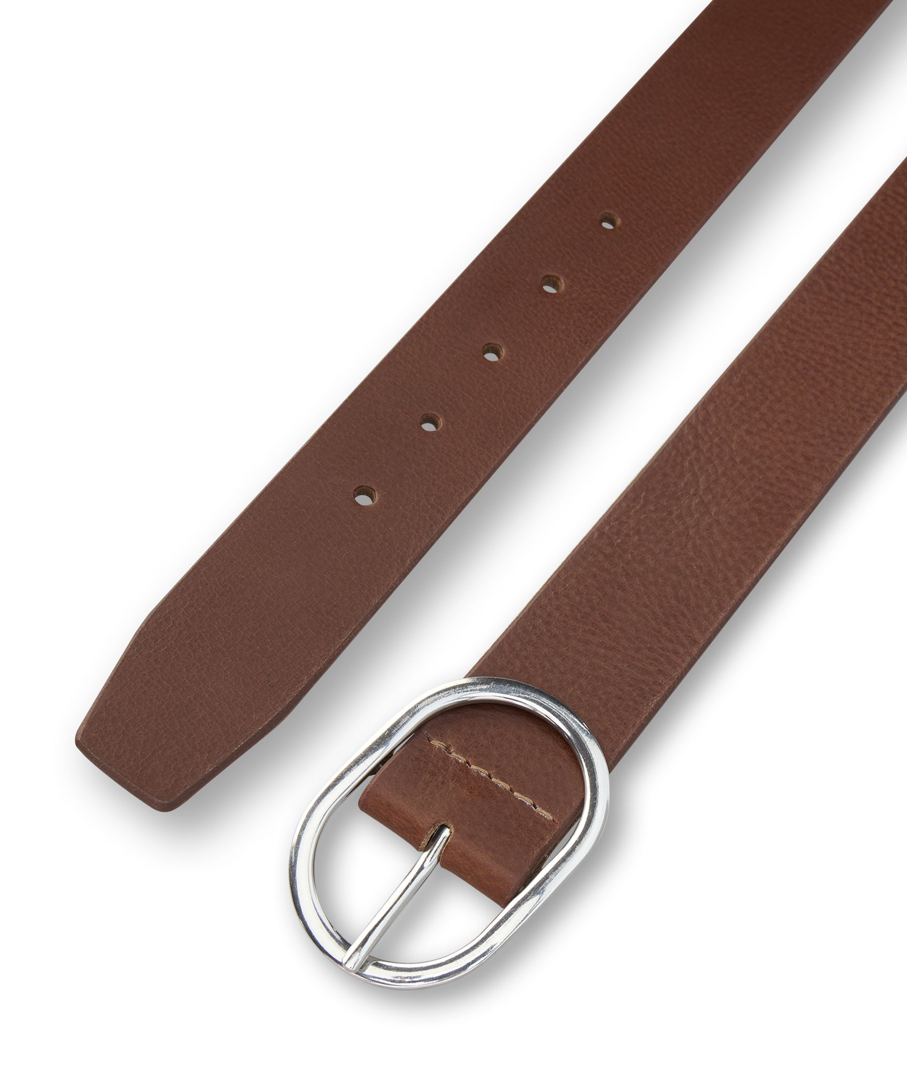 Denver Hayes Women's Oval Centre Bar with Burnished Edge Belt