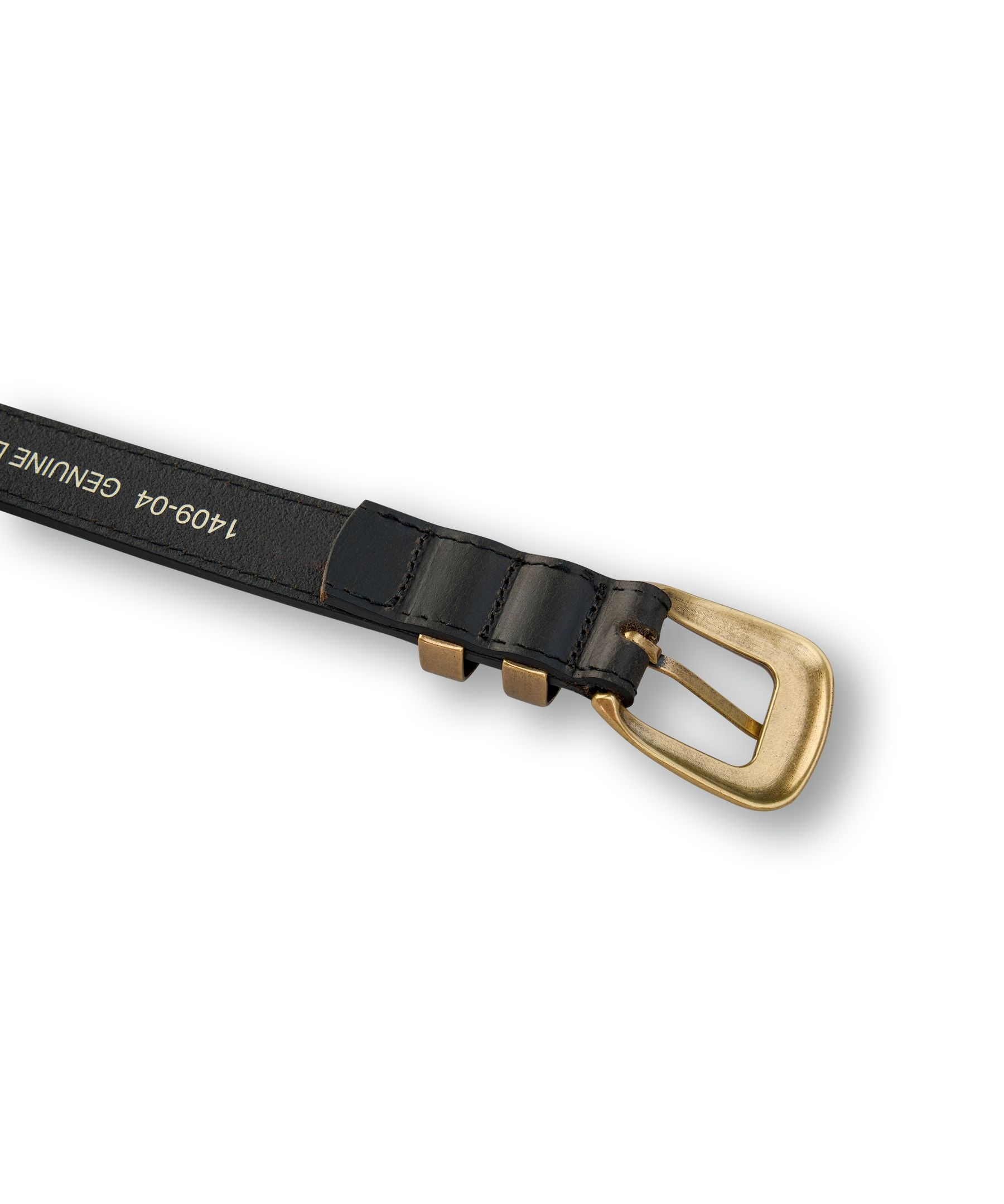 Denver Hayes Women's Double Keeper with Gold Tip Hardware Belt