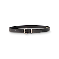 Denver Hayes Women's Single Antique Nickle Keeper Belt Front_Elevated