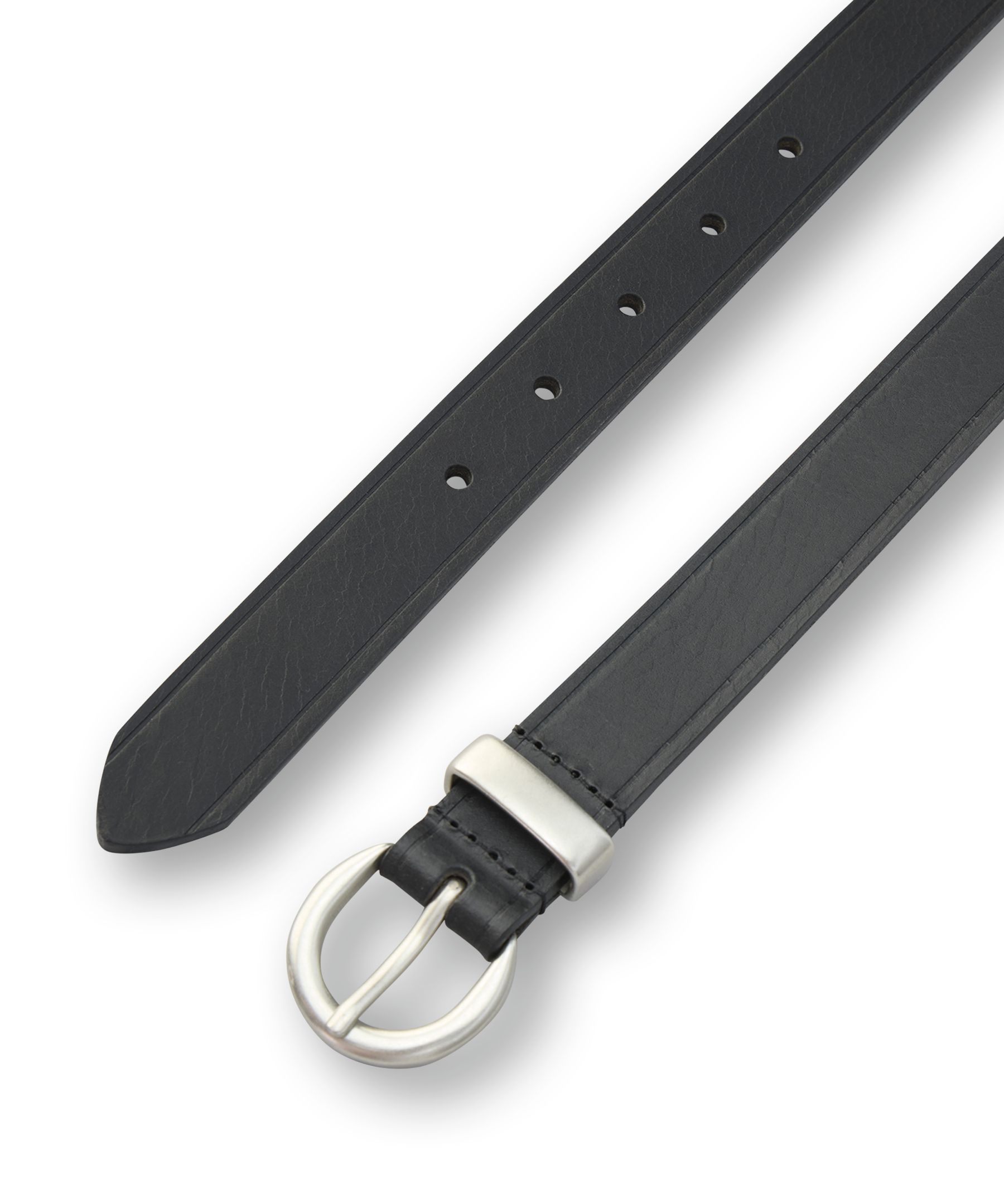 Denver Hayes Women's Single Antique Nickle Keeper Belt