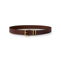 Denver Hayes Women's Double Gold Keeper Belt Front_Elevated