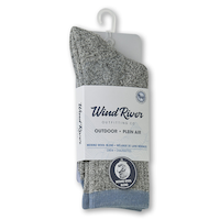 WindRiver Women's Merino Socks Front_Angled_Right