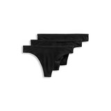 Jockey Women's 3 Pack Organic Cotton Thong Underwear Front_Flat
