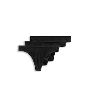 Jockey Women's 3 Pack Organic Cotton Thong Underwear