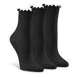 Denver Hayes Women's Modal Cotton Ruffle Top Socks Front_Angled_Right