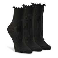 Denver Hayes Women's Modal Cotton Ruffle Top Socks