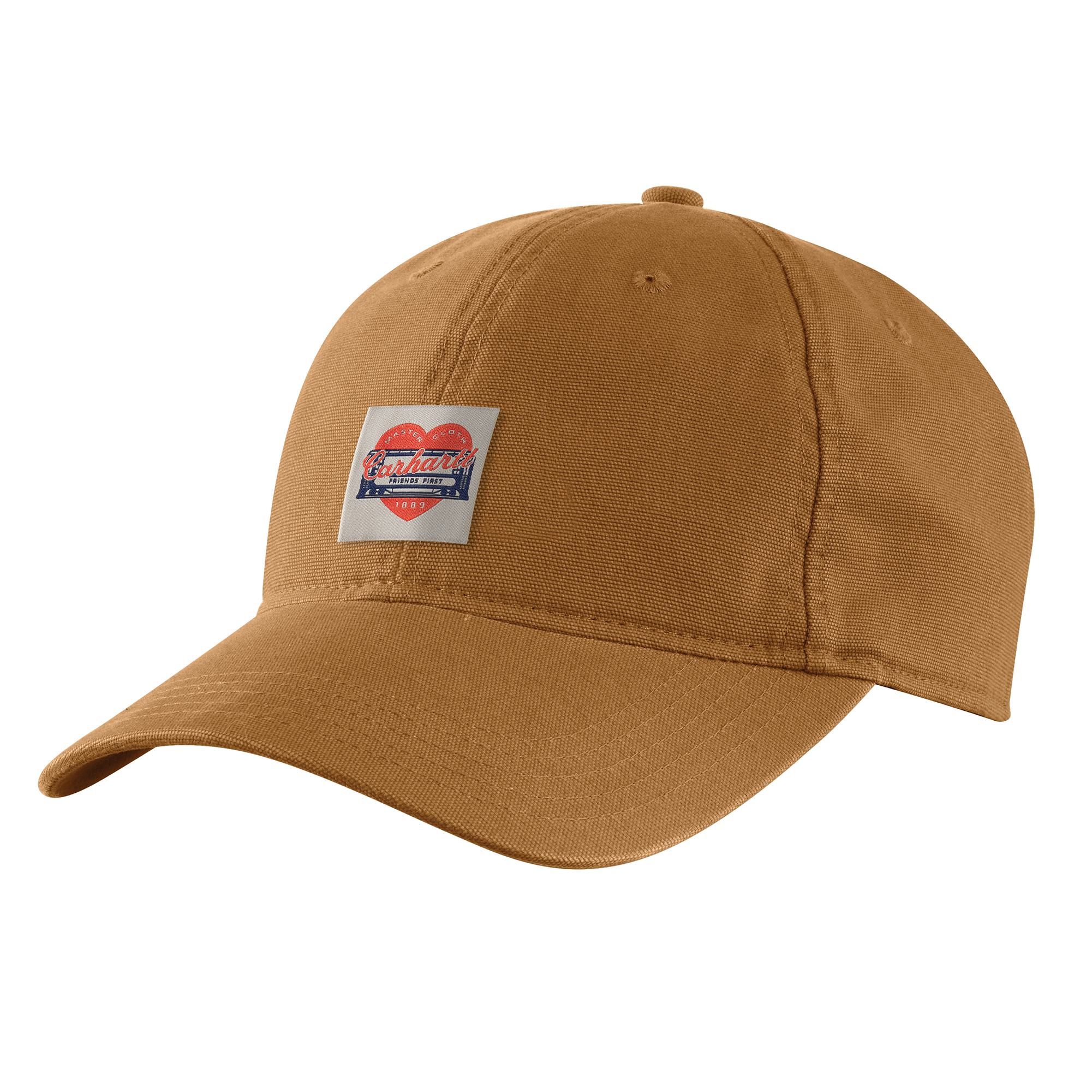 Casquette en toile à écusson avec motif de cœur pour femmes, Carhartt