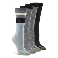 Copper Sole Women's 3pk Casual Crew Socks Front_Angled_Right