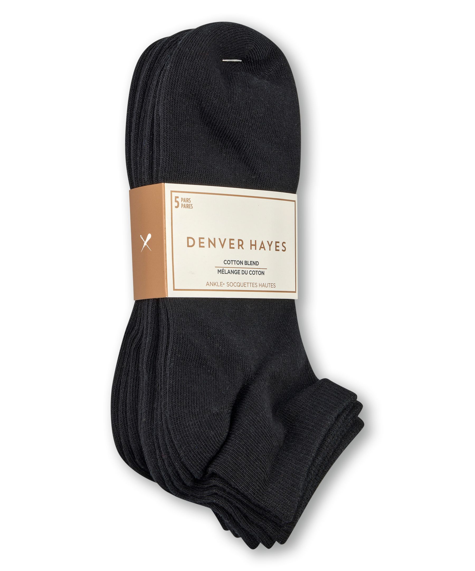Denver Hayes Women's 5 Pack Ankle Socks