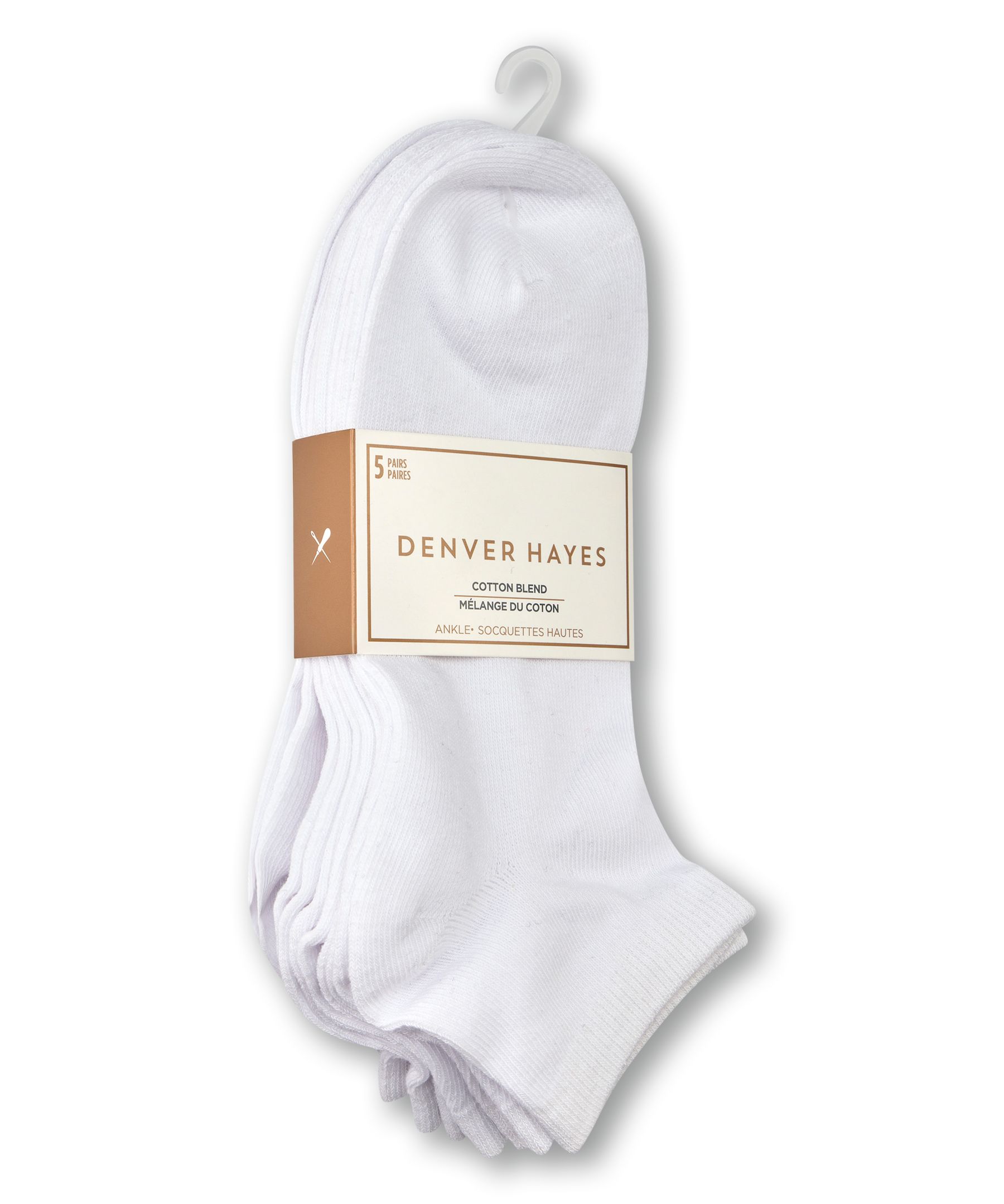Socquettes pour femmes, Denver Hayes, paquet de 5 paires