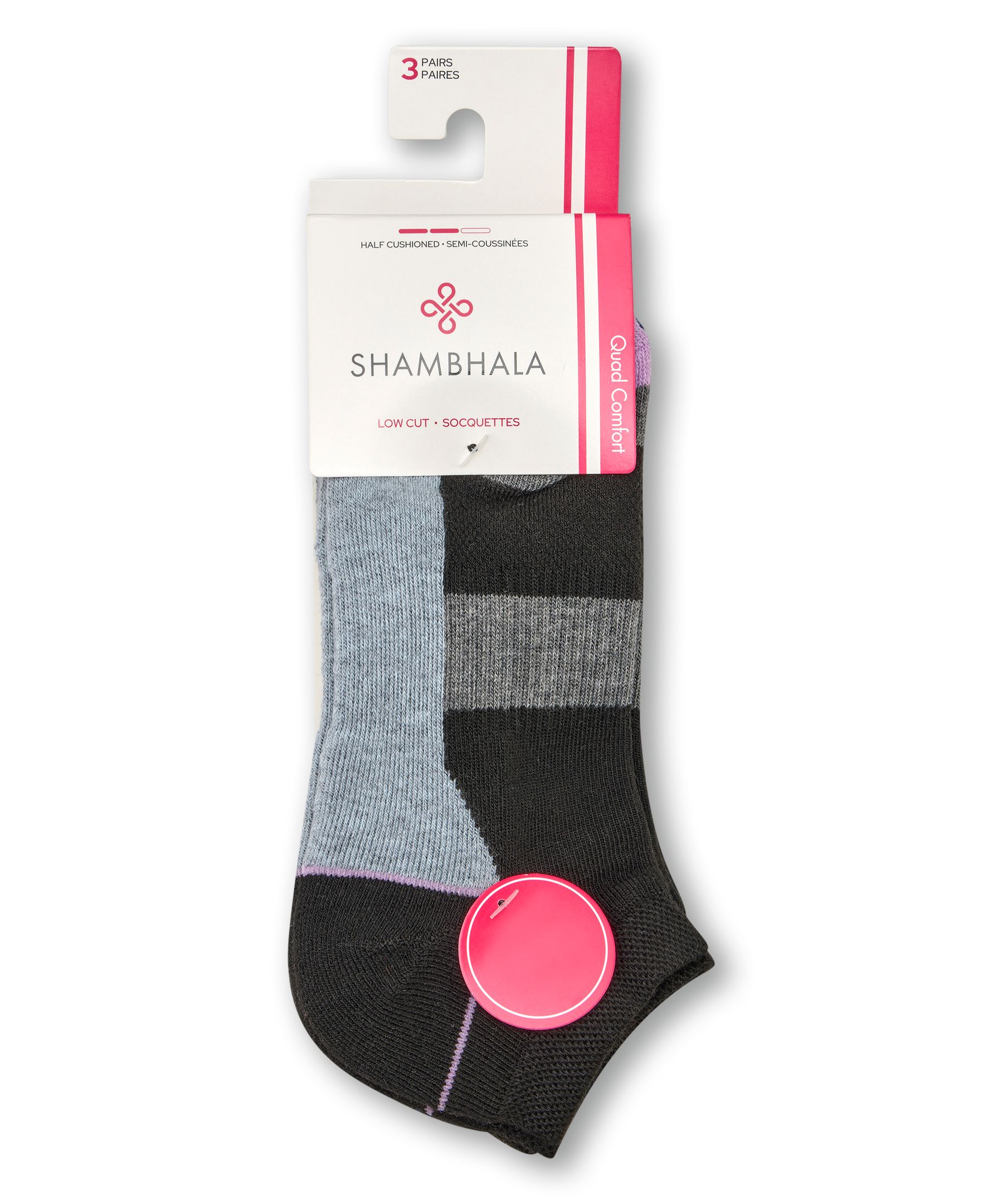 Shambhala Women's 3 Pack BOGO Free Low Cut Sport Socks