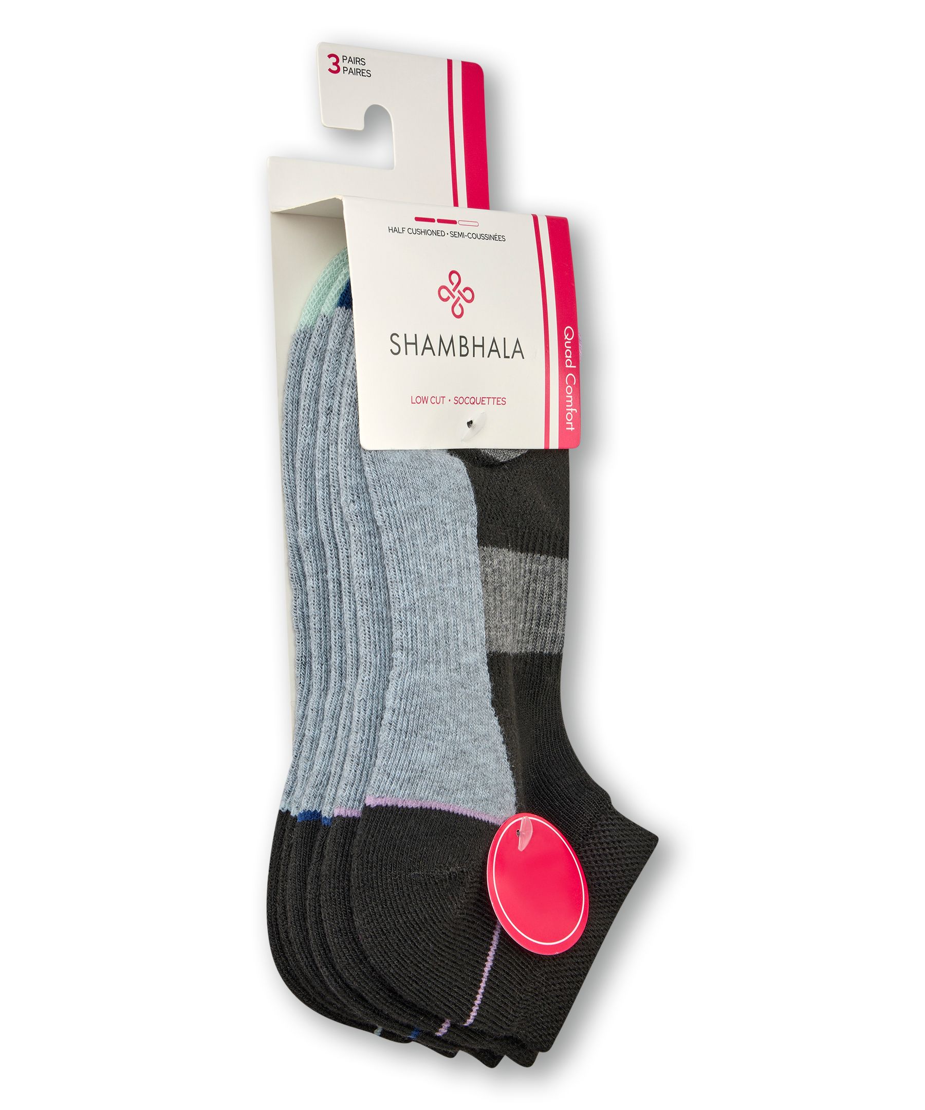 Shambhala Women's 3 Pack BOGO Free Low Cut Sport Socks