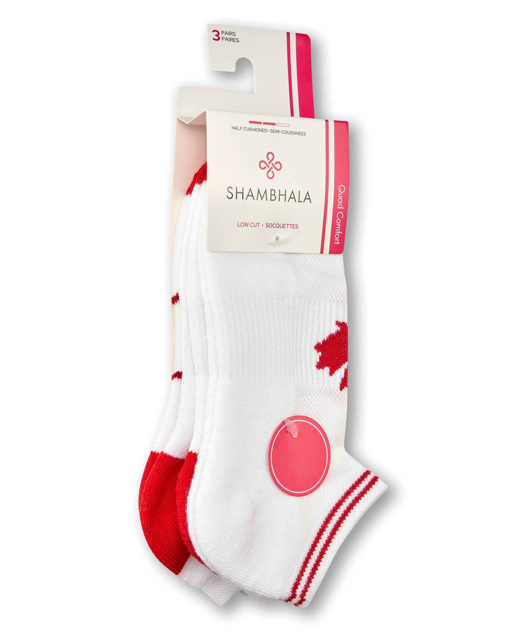 Shambhala Women's 3 Pack BOGO Free Low Cut Sport Socks