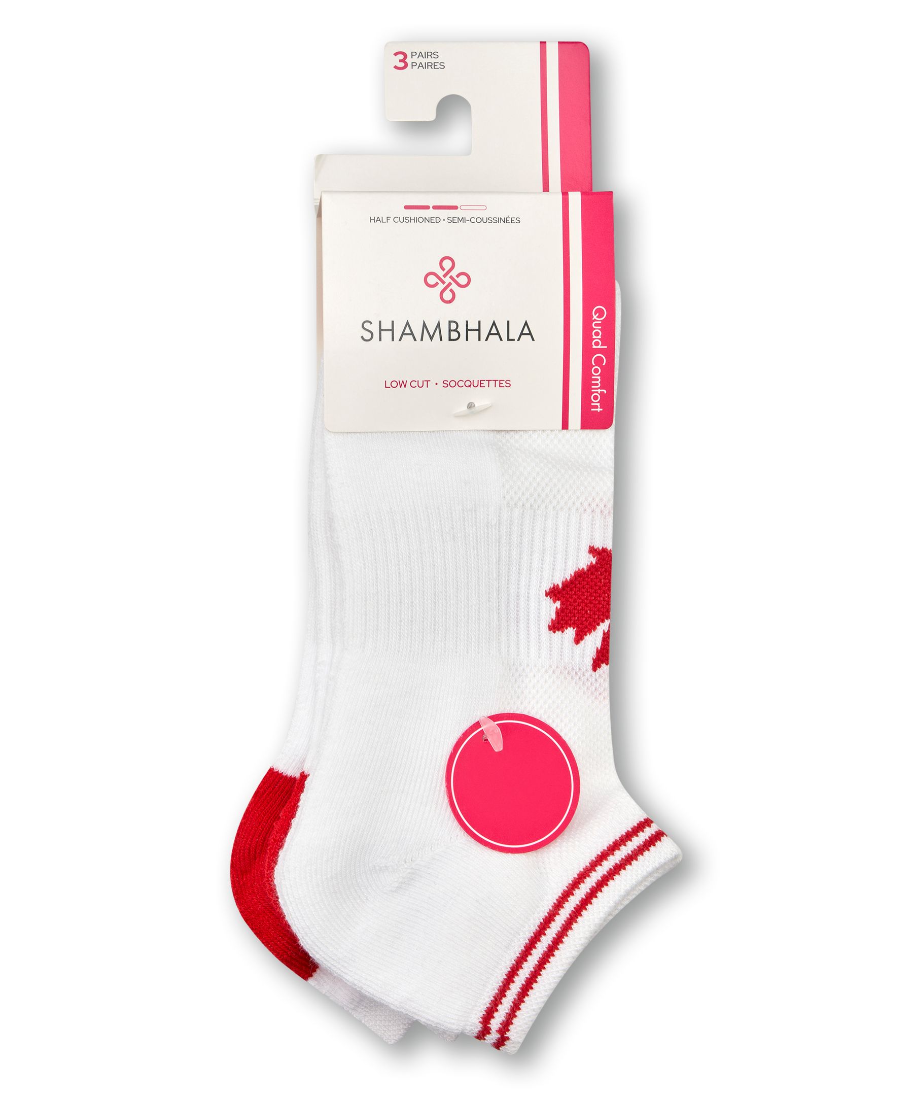 Shambhala Women's 3 Pack BOGO Free Low Cut Sport Socks