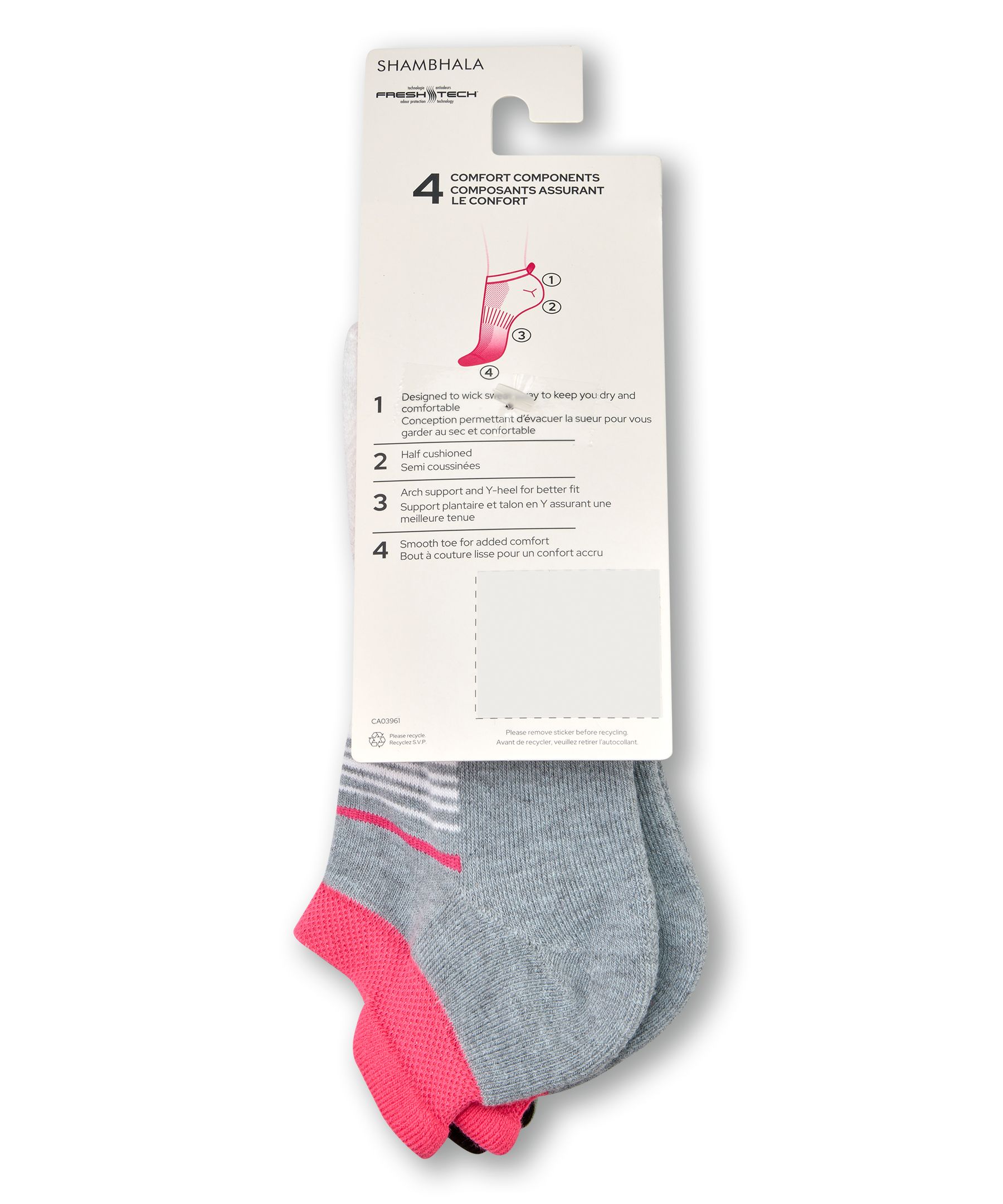 Shambhala Women's 3 Pack BOGO Free Tab Sport Socks