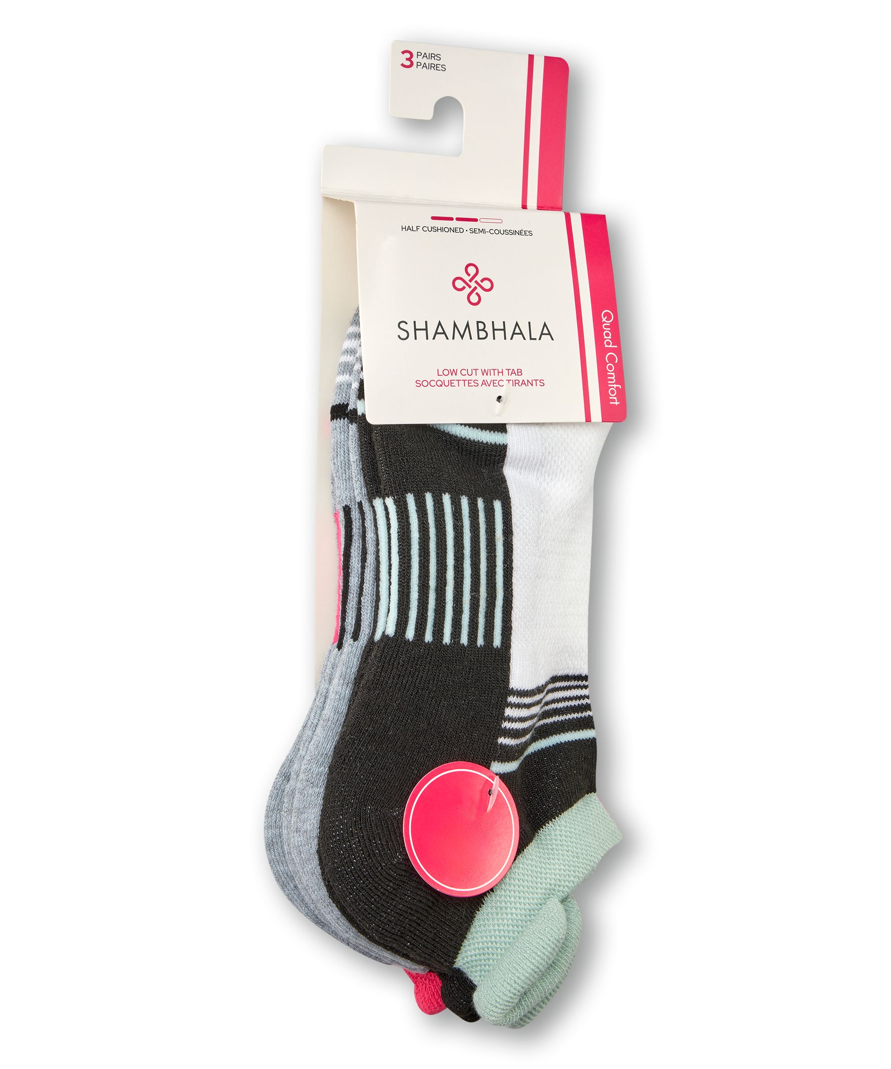 Shambhala Women's 3 Pack BOGO Free Tab Sport Socks