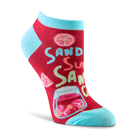 Denver Hayes Women's Low-Cut Patterned Cotton Socks Front_Angled_Right