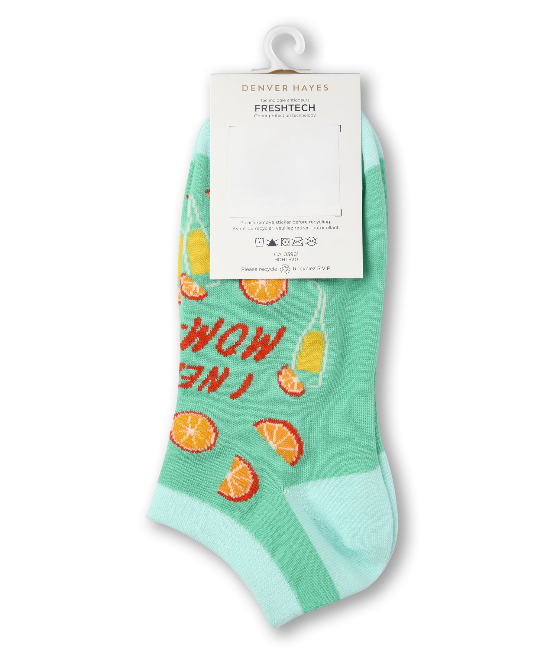 Denver Hayes Women's Low-Cut Patterned Cotton Socks