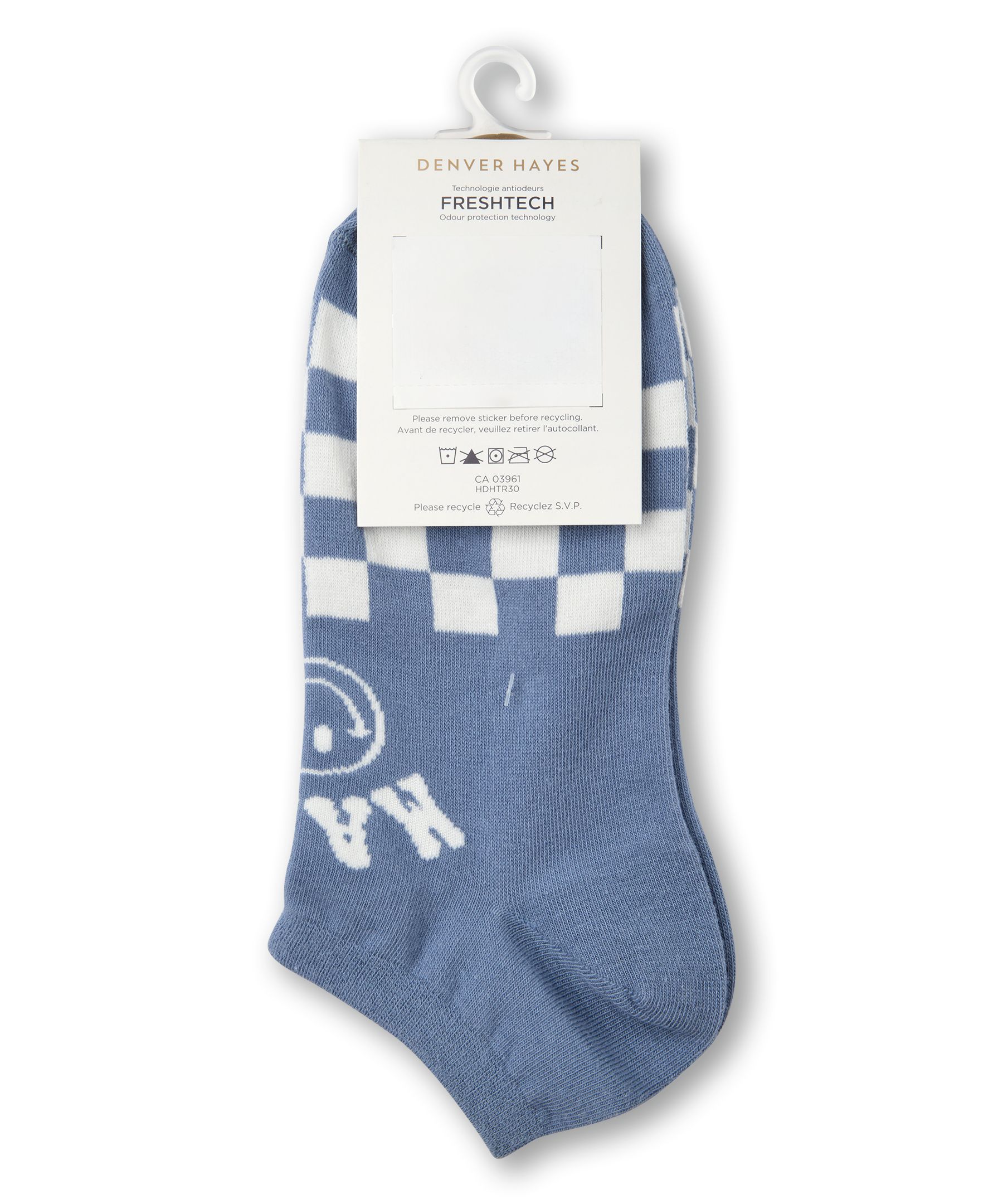 Denver Hayes Women's Low-Cut Patterned Cotton Socks