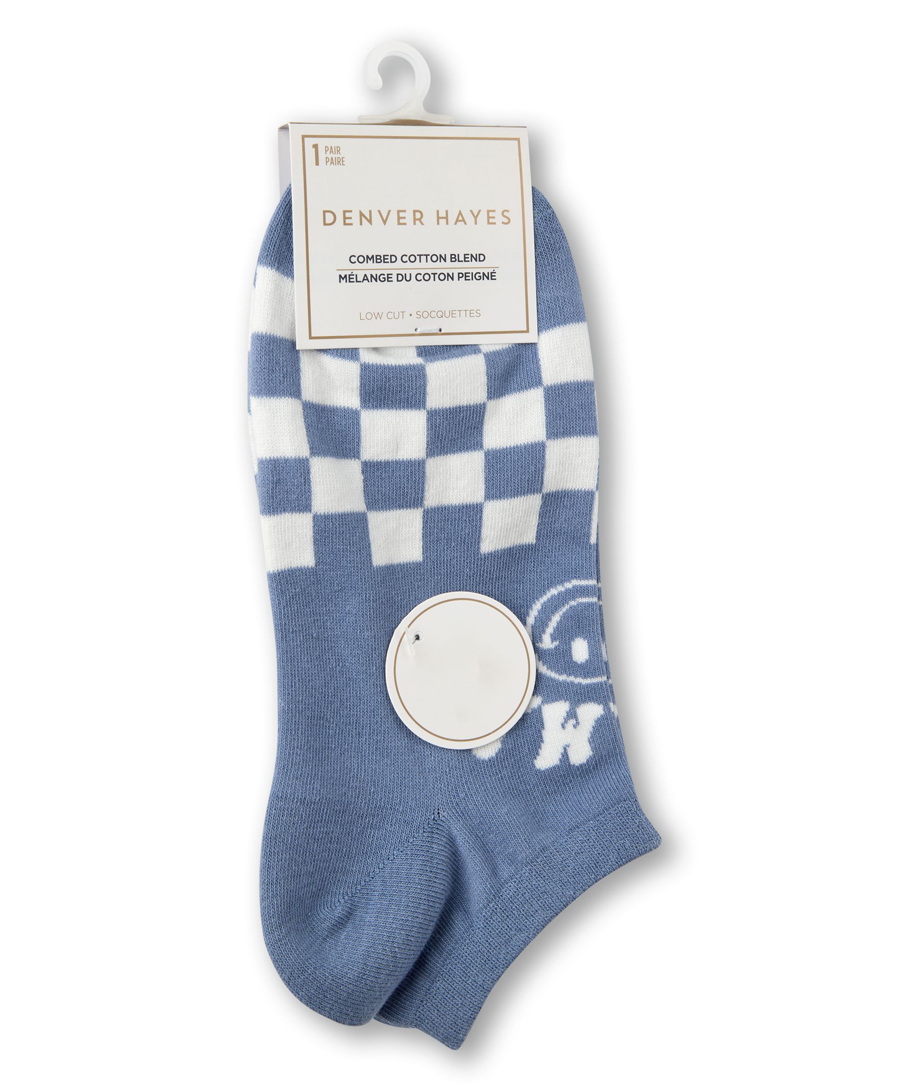 Denver Hayes Women's Low-Cut Patterned Cotton Socks