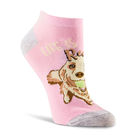 Denver Hayes Women's Low-Cut Patterned Cotton Socks